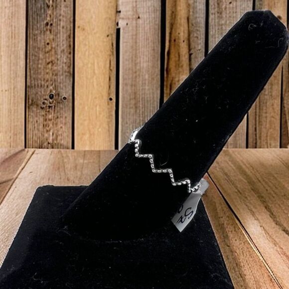Zig-Zag Ring 925 Sterling Silver - Picture 3 of 4